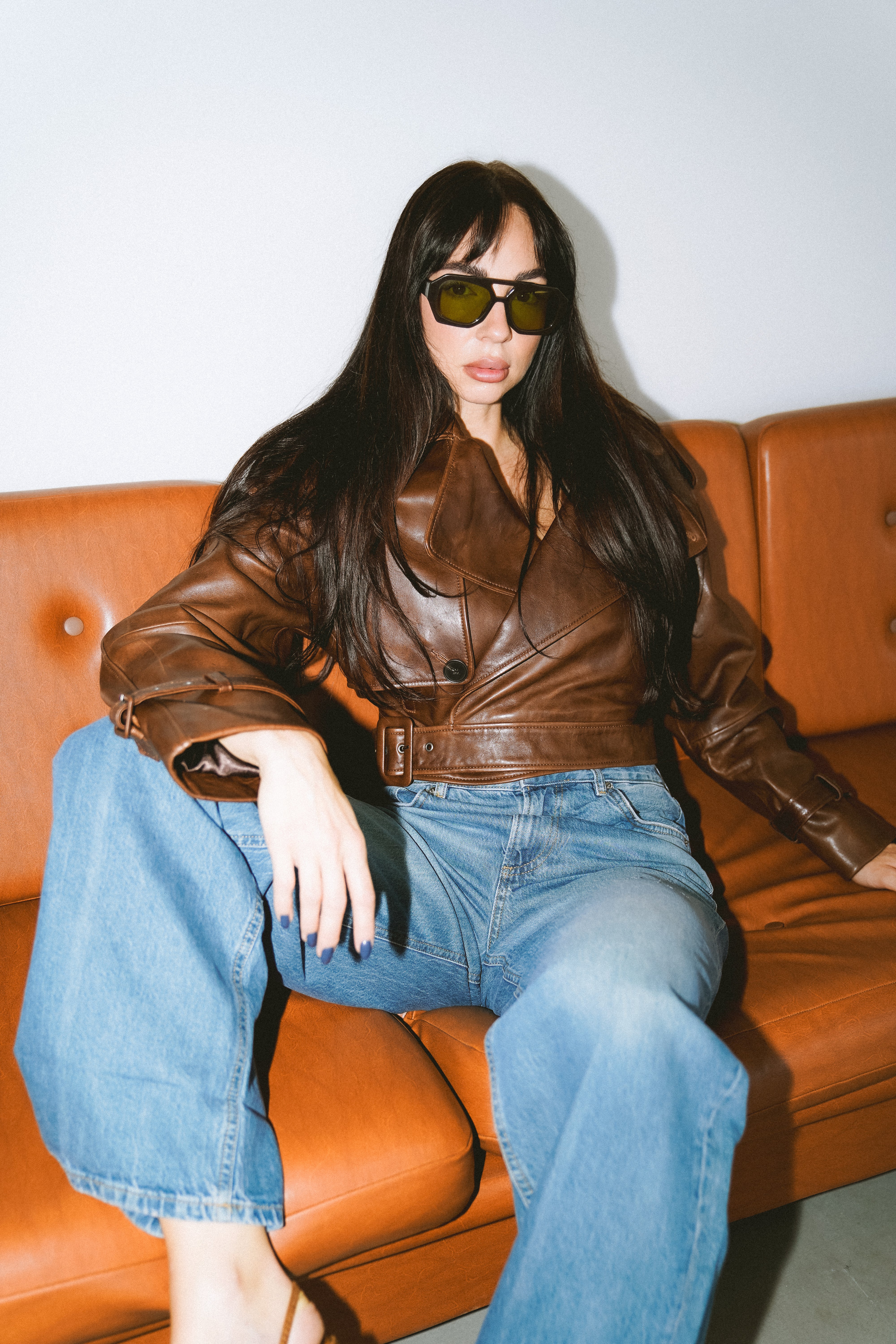 Leather Jacket Siena / Oiled Brown