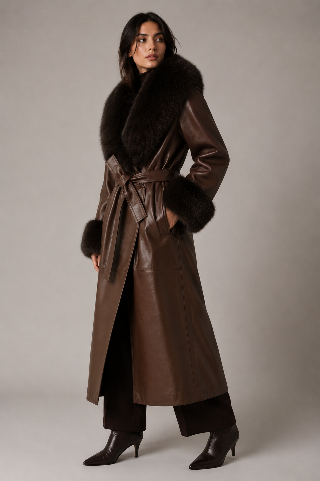 Dakota Leather Coat