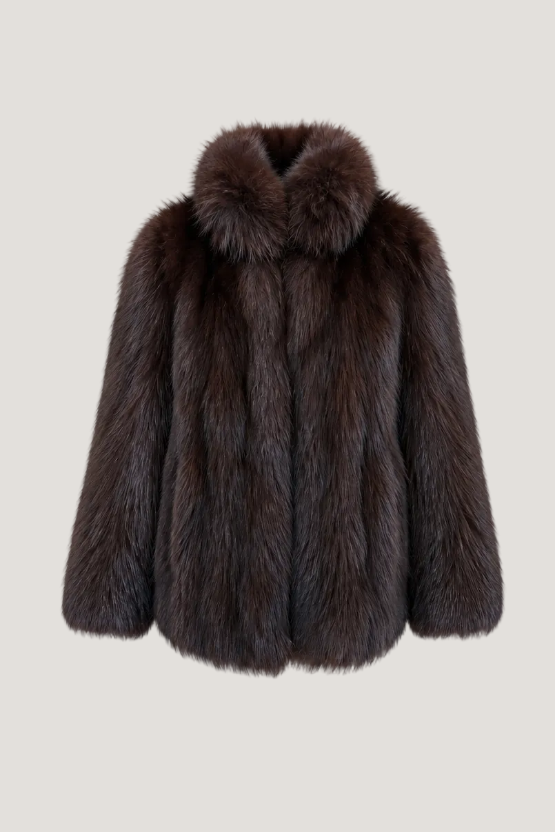 Real for fur jacket coat kožich liška pravá