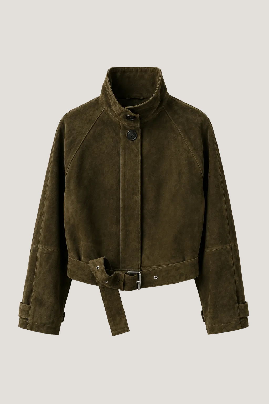 Suede Leather Jacket Rose