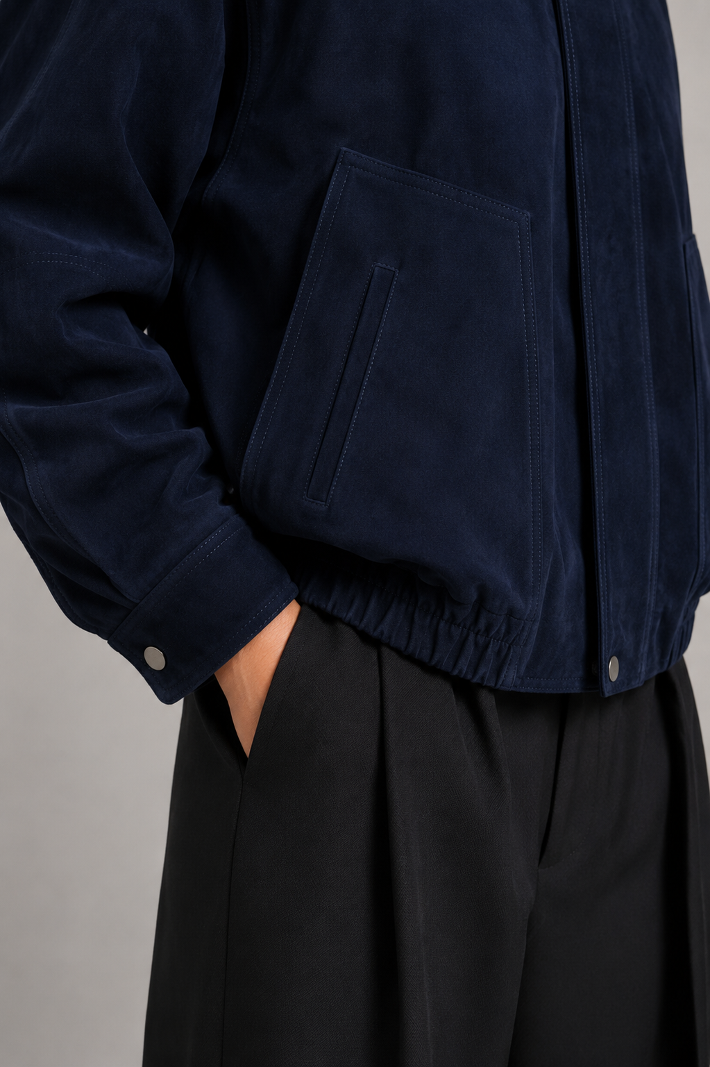 Suede Bomber Ivy