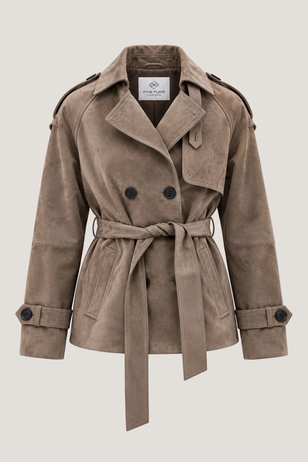 Suede Short Trenchcoat Mila