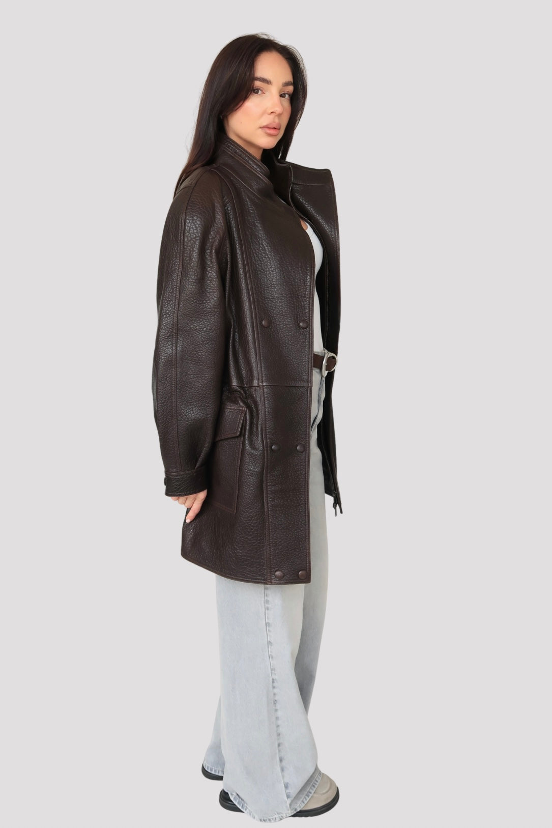 Leather Parka Vienna Long