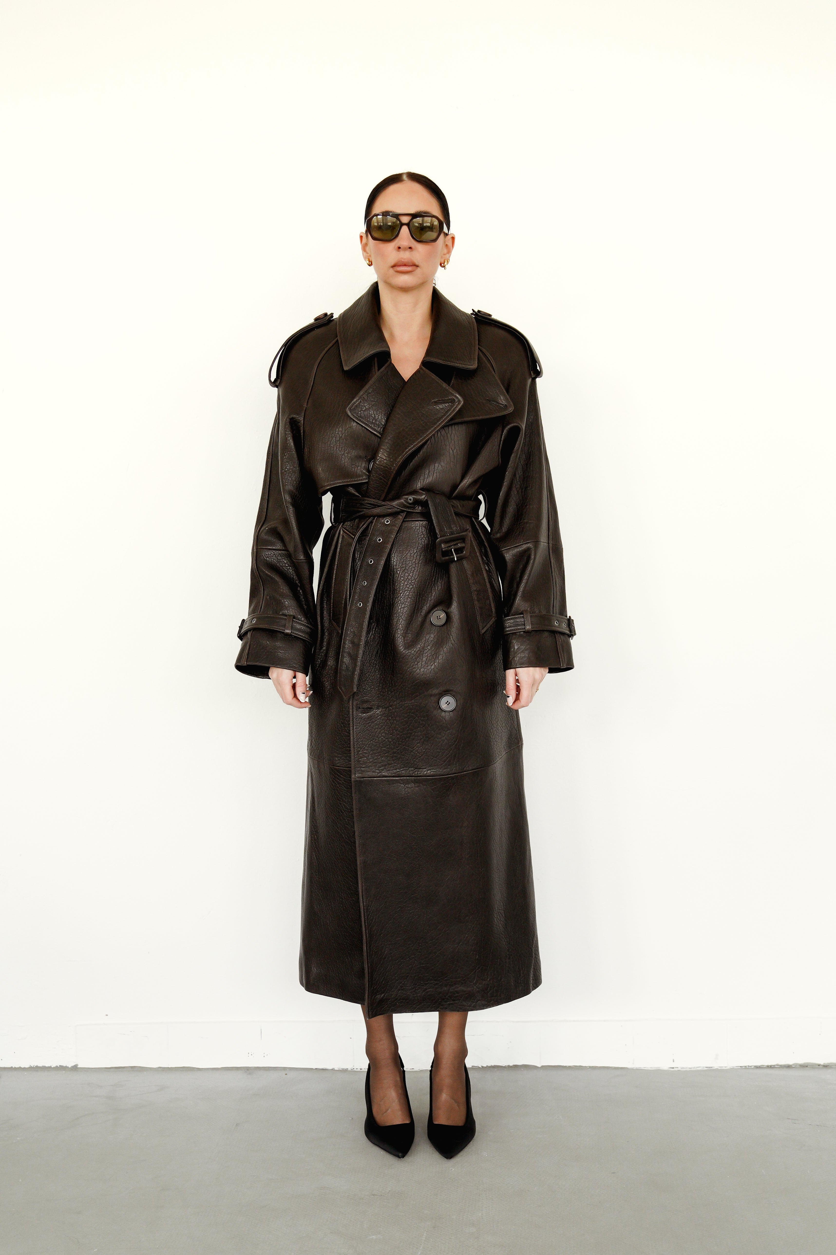 Leather Trenchcoat Magnolia