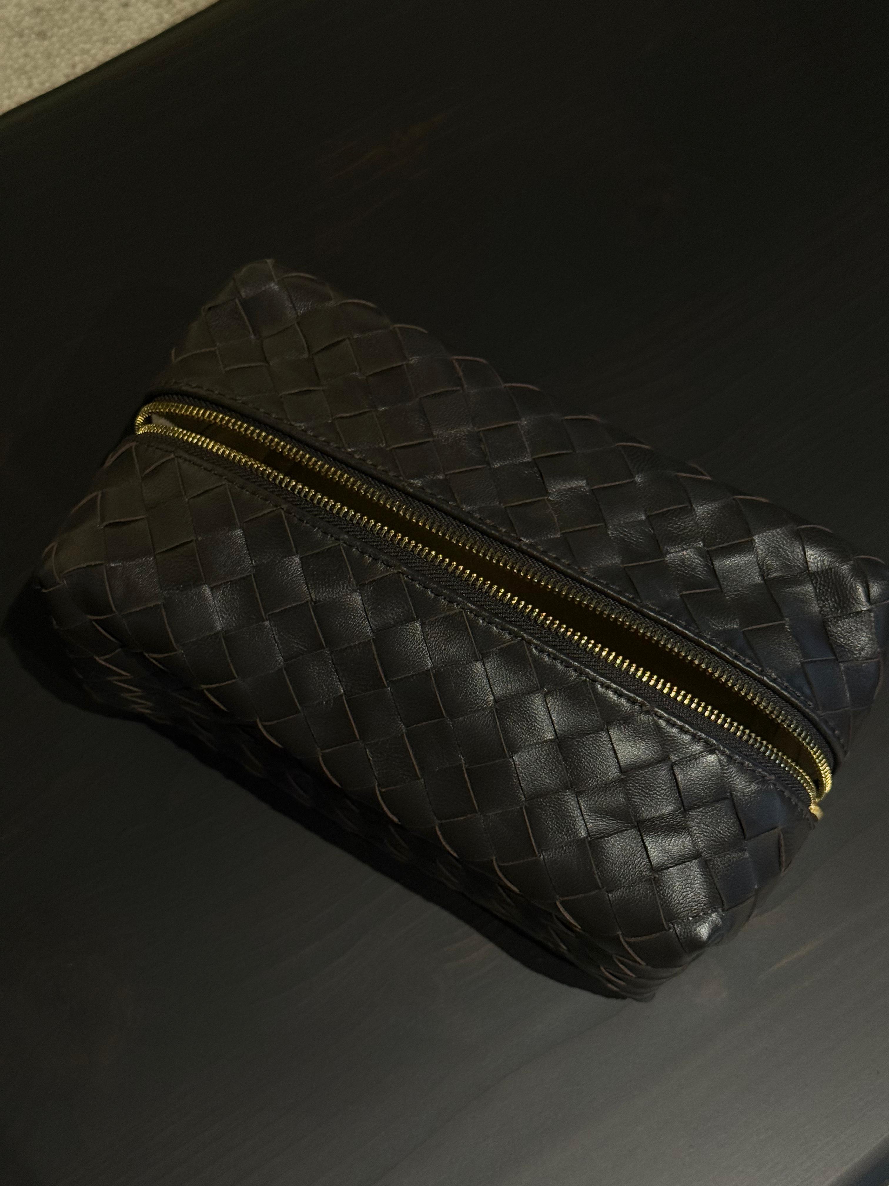 Leather Pouch Estelle - CHOCOLATE