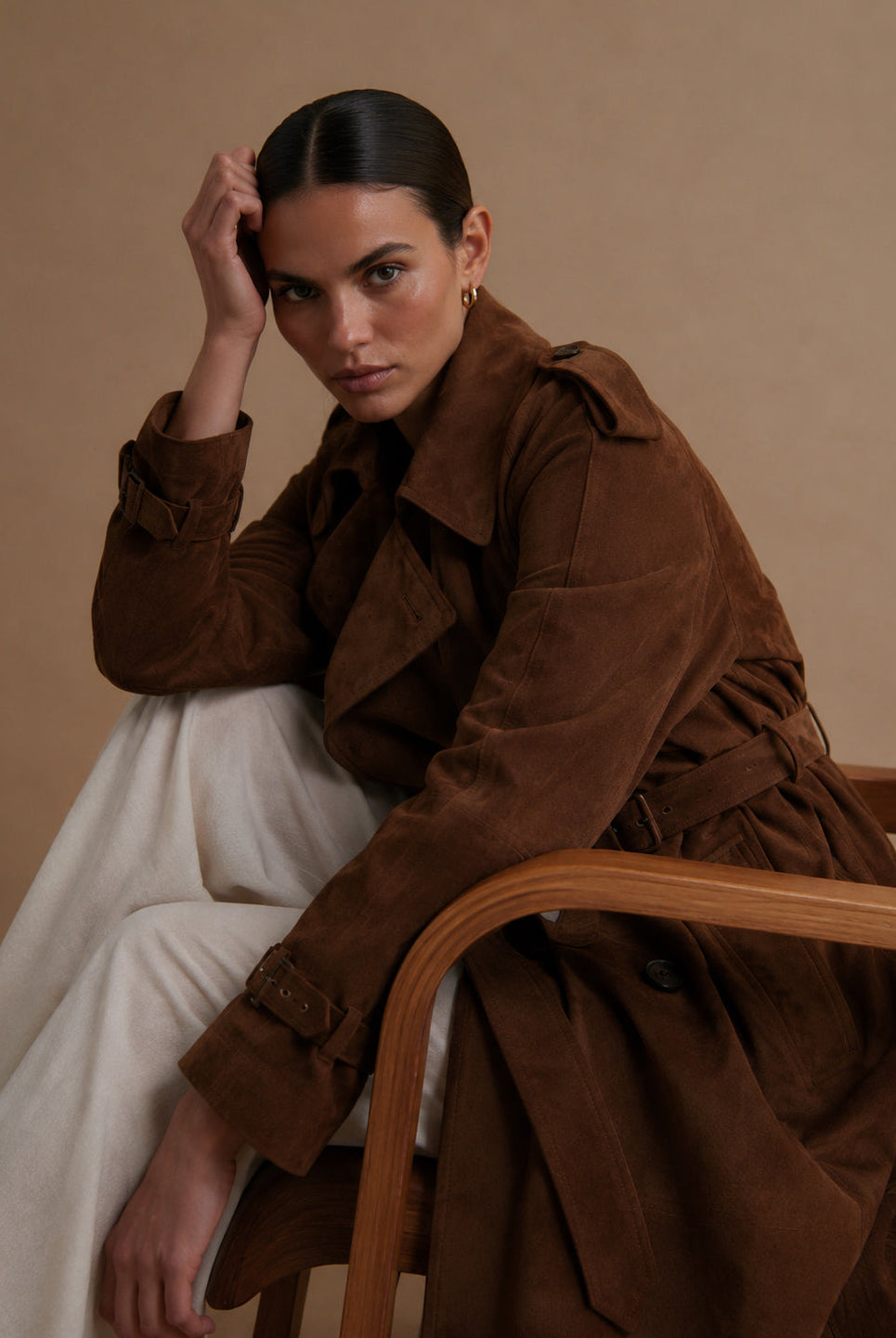 Suede Trenchcoat Carmen