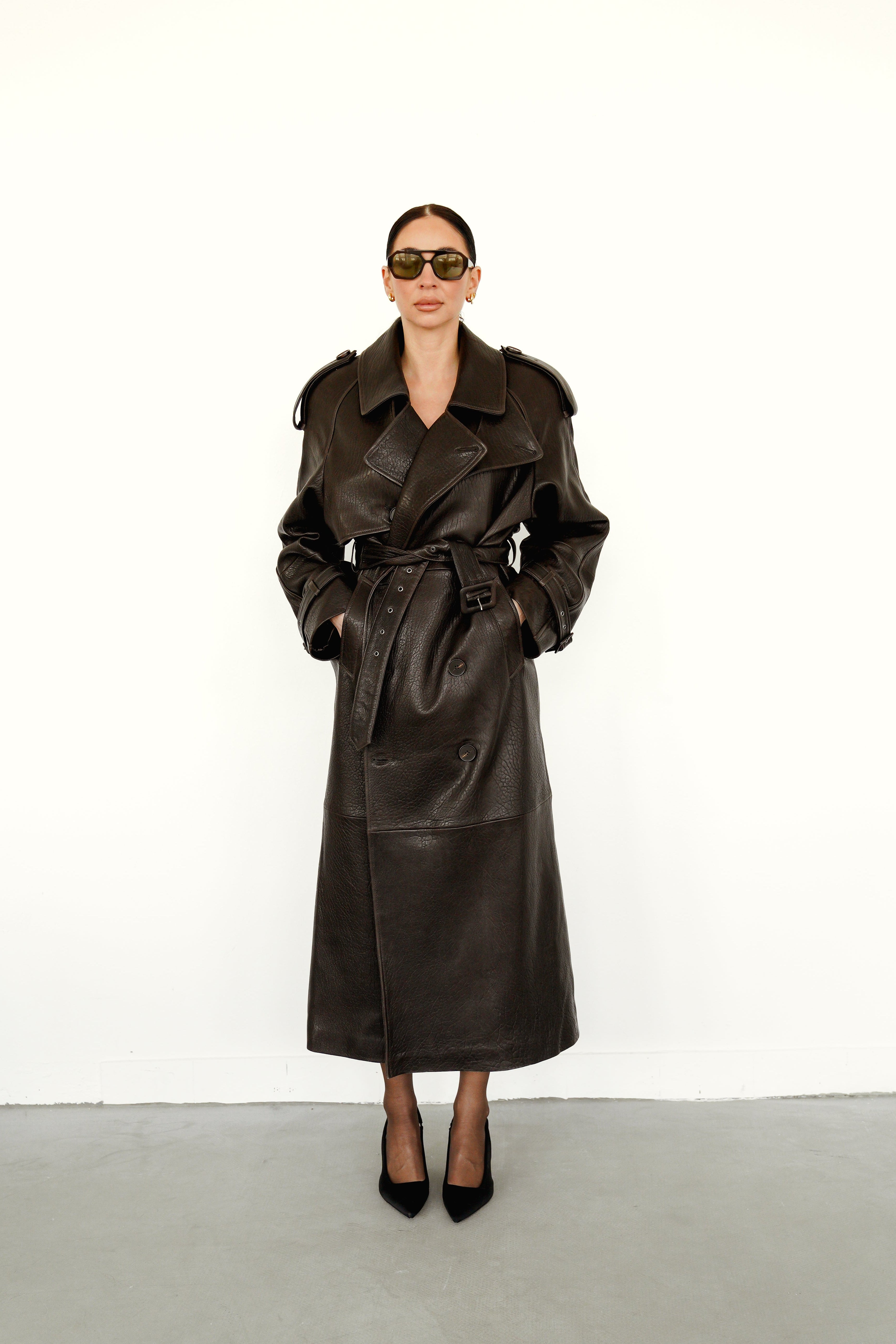 Leather Trenchcoat Magnolia