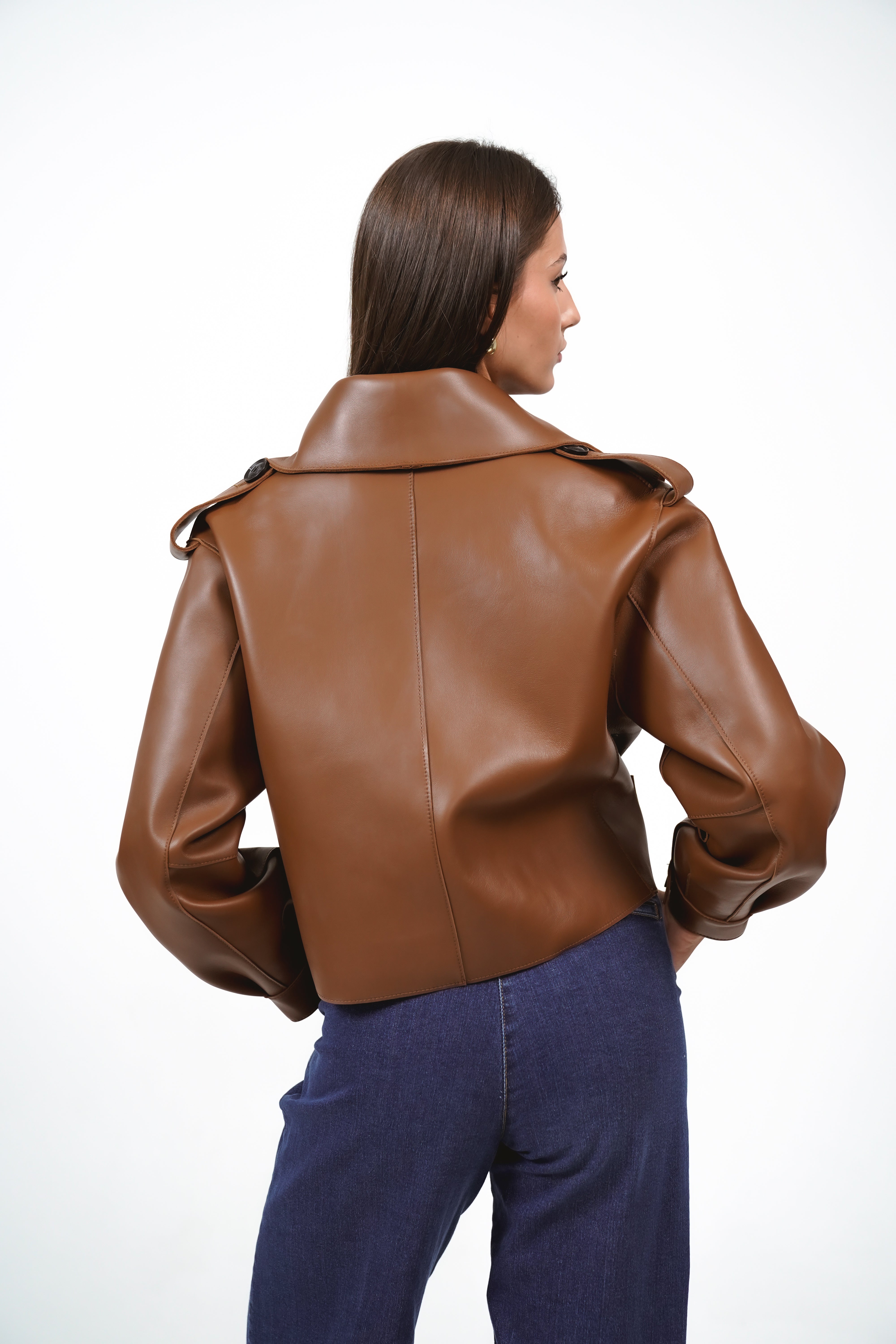 Leather Jacket Sofi / Toffee