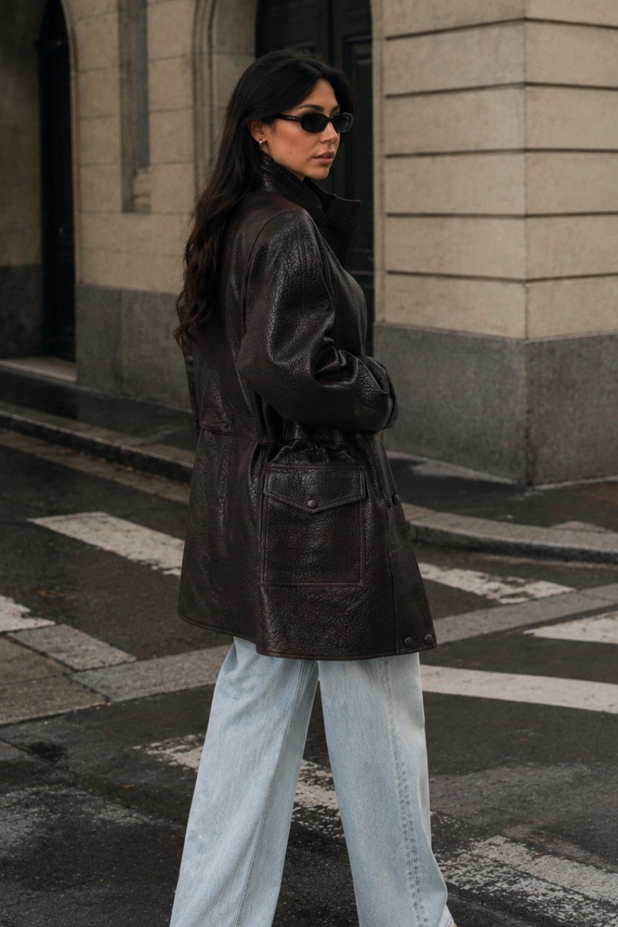 Leather Parka Vienna Long