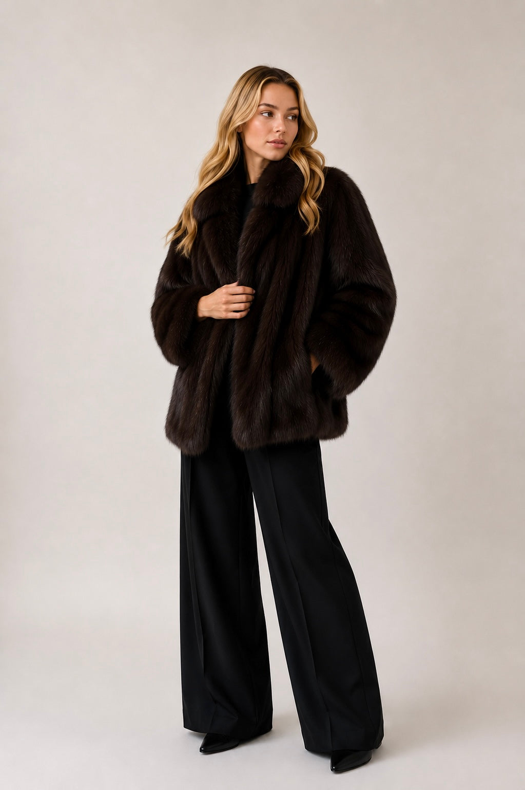 Real for fur jacket coat kožich liška pravá  Finefurs