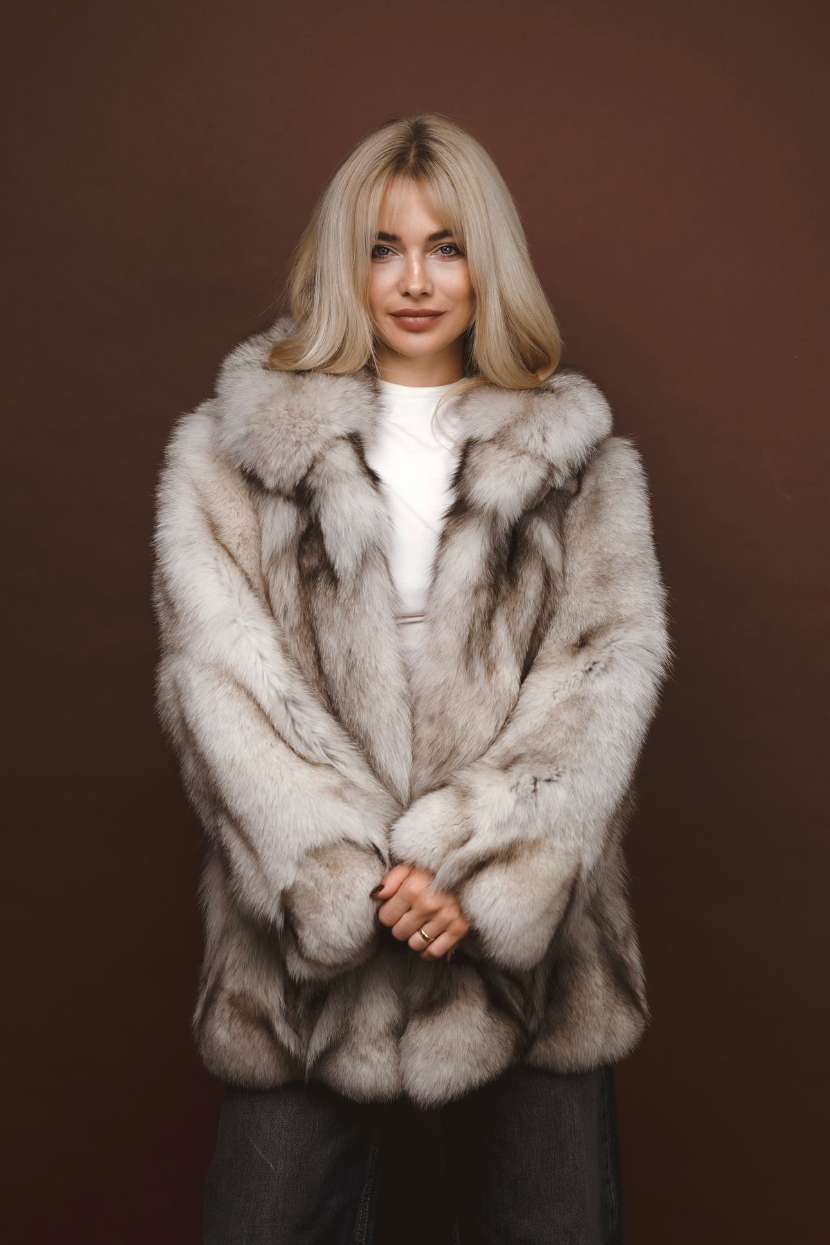 Real for fur jacket coat kožich liška pravá  Finefurs