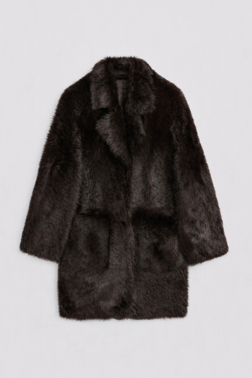 Shearling kabát z pravé kůže a vlny
