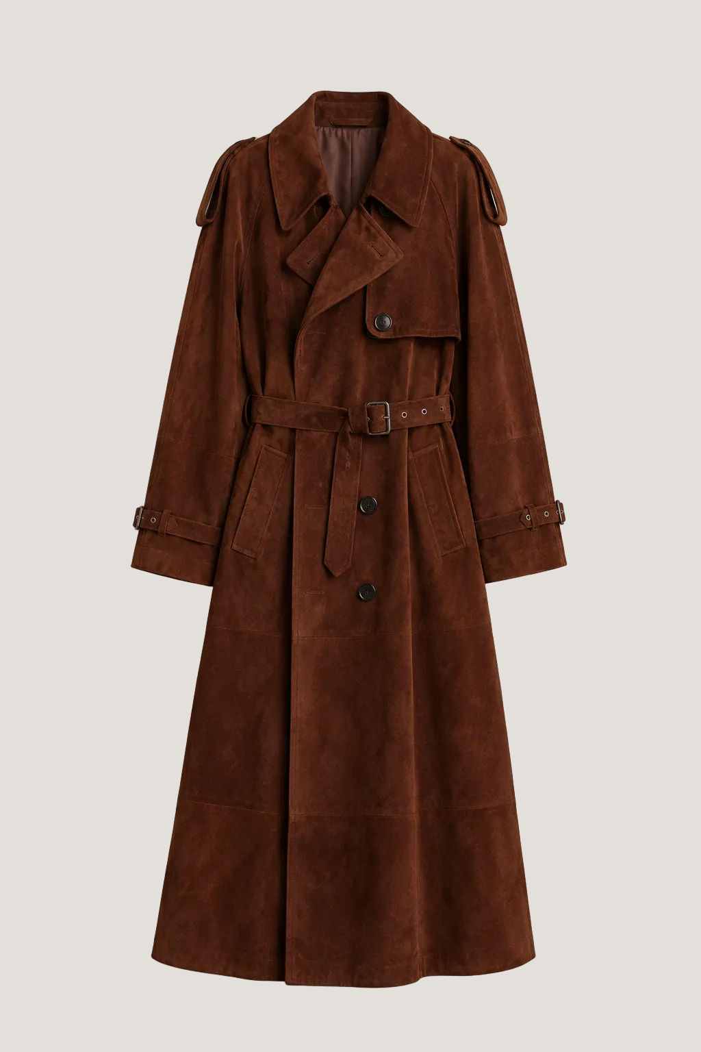 Suede Trench Coat Carmen