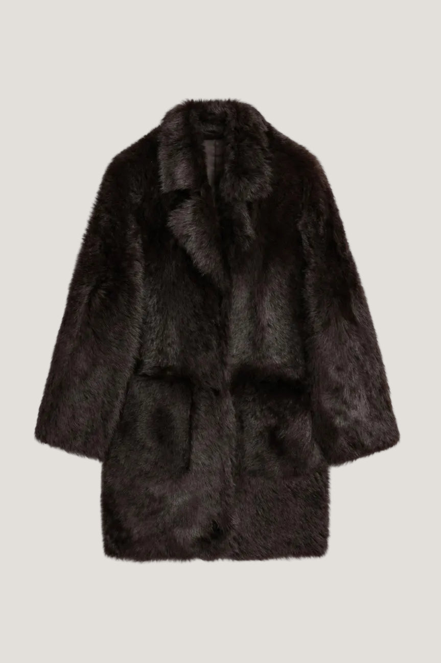 Shearling kabát z pravé kůže a vlny