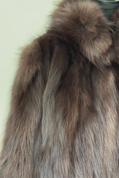 fox fur finefurs jacket kožich pravá liška